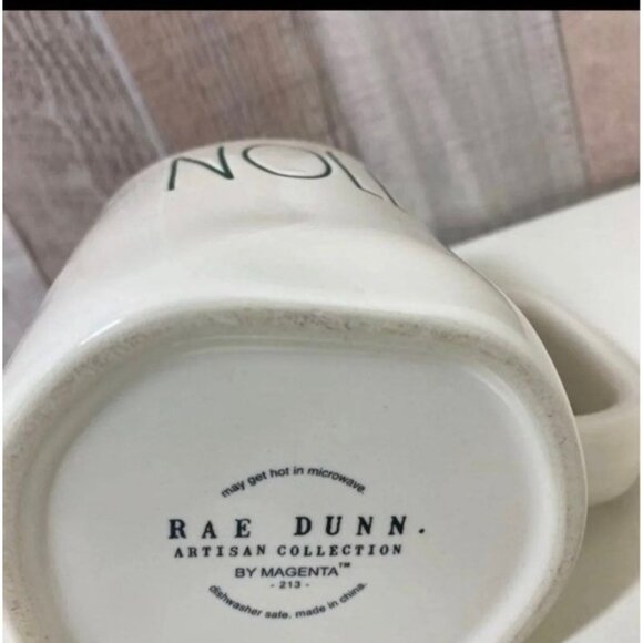 Rae Dunn "Noel" Ceramic Mug With Red Interior - Picture 3 of 3